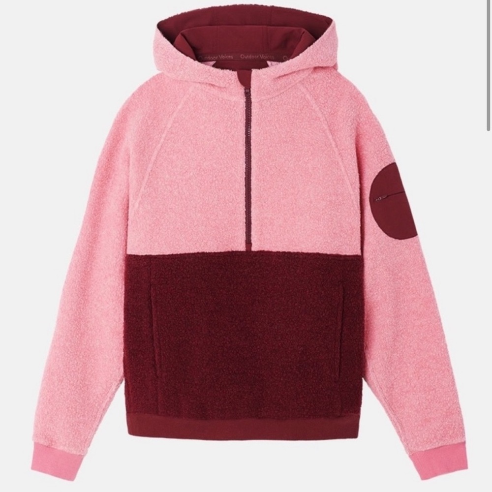 Outdoor Voices Mega Fleece Half Zip Hoodie